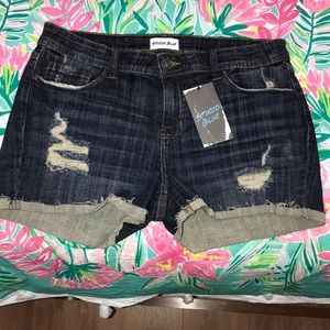 Studio Blue Kadence distressed denim shorts